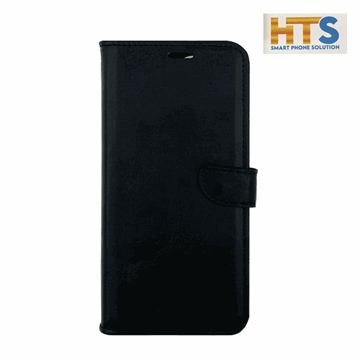 Picture of HTS Book Cover Stand Leather Wallet with Clip For Xiaomi Poco X3 Pro - Color-Black