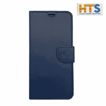 Picture of HTS Book Cover Stand Leather Wallet with Clip For Xiaomi Redmi 9C - Color-Blue