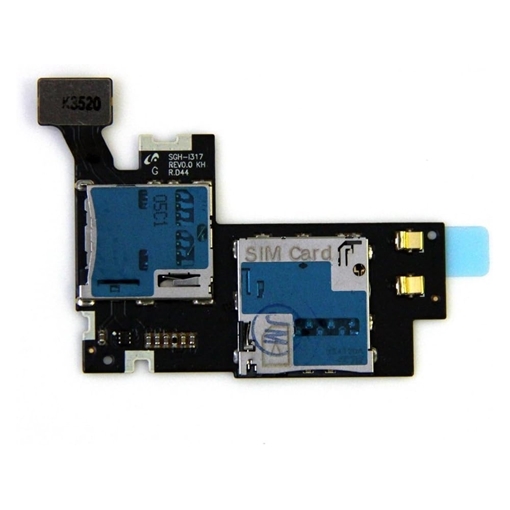 Γνήσια Καλωδιοταινία Υποδοχής Κάρτας SIM Και Κάρτας Μνήμης / SIM And SD Reader Flex για Samsung Galaxy Note 2 GT-N7100 GH59-12688A