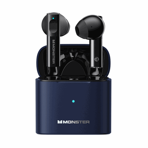 Monster XKT03 Earbud Ακουστικά με Θήκη Φόρτισης - Χρώμα: Μπλε