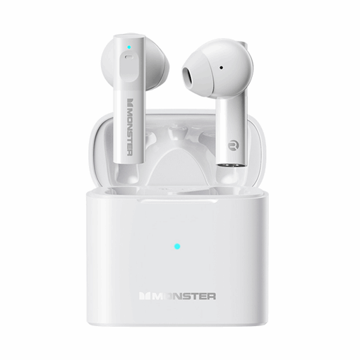 Monster XKT03 Earbud Ακουστικά με Θήκη Φόρτισης - Χρώμα: Λευκά