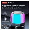 Lenovo K3 Plus Bluetooth Speaker RGB Color High Quality Wireless stereo Ασύρματο Ηχείο - Χρώμα: Μαύρο
