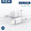 Picture of PZX v168 Fast Charging Cable 5A USB To Lightning 1.2m Data Cable - Color: White
