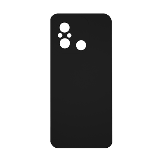 Θήκη Πλάτης Σιλικόνης Soft για Xiaomi Redmi 12C - Χρώμα : Μαύρο