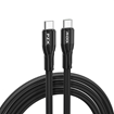 Pzx V187 New Design 2M E-MARK Nylon Cable 100W Fast Charging For Laptop - Χρώμα: Μαύρο
