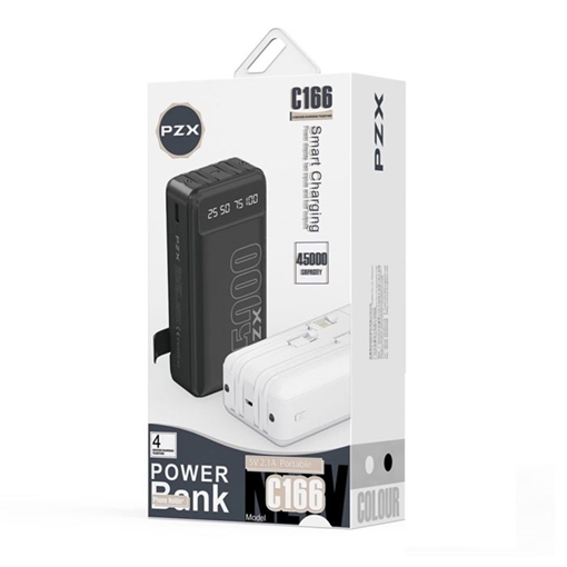 PZX Power Bank C166 - 45000mah -Χρώμα: Μαύρο