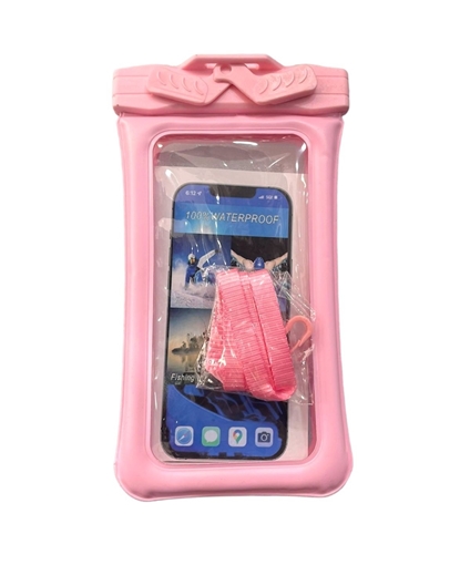 Picture of Waterproof Phone Case To 7" - Color: Pink